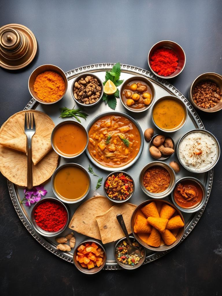 Rajasthani thali food
