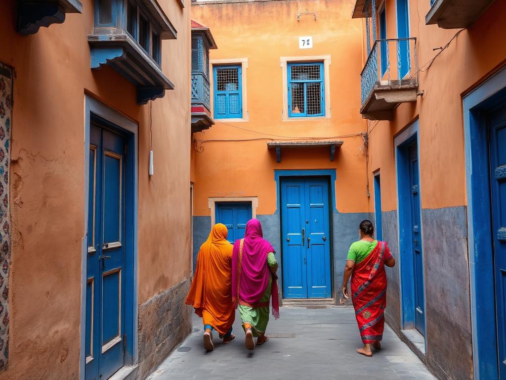 Colourful Udaipur street